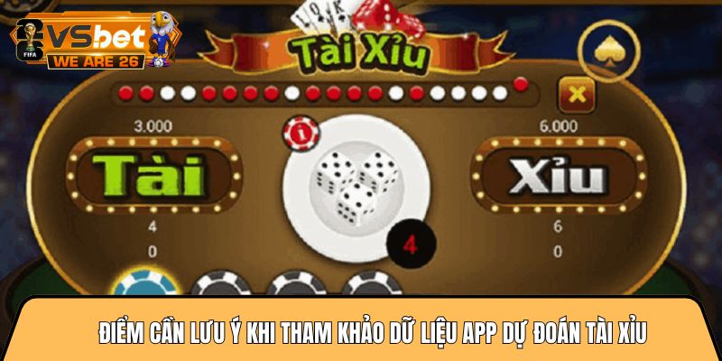 Những điểm cần lưu ý khi tham khảo dữ liệu app dự đoán tài xỉu