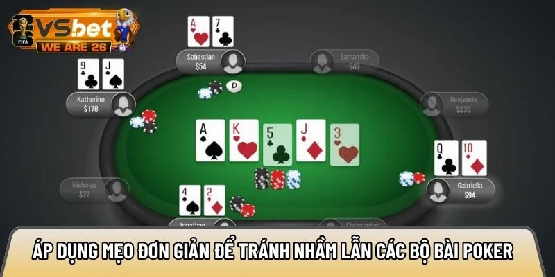 Ghi nhớ thứ tự ăn poker theo đúng thứ hạng các tay bài